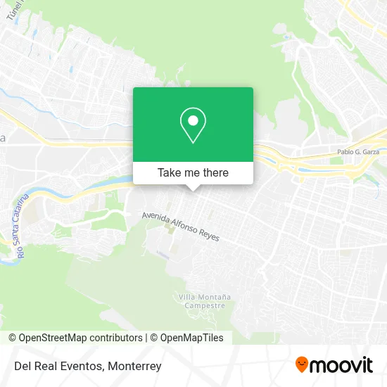 Del Real Eventos map