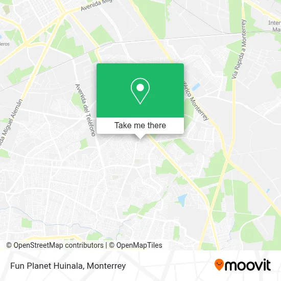 Fun Planet Huinala map