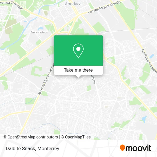 Dalbite Snack map