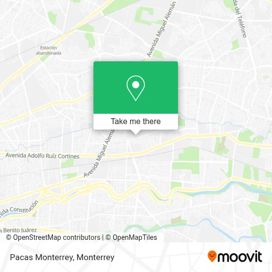 Pacas Monterrey map