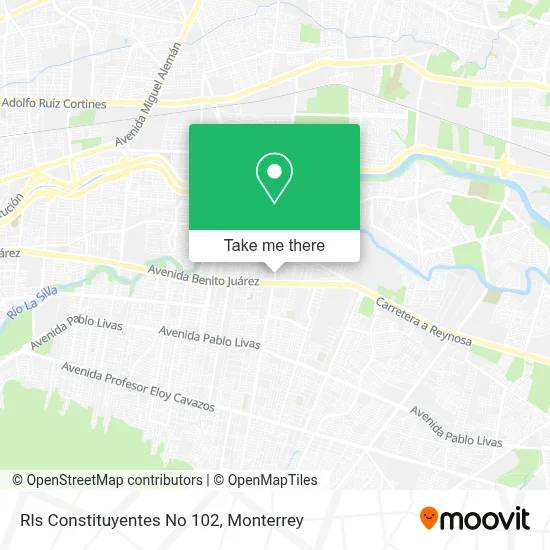 Rls Constituyentes No 102 map