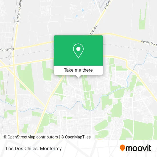 Los Dos Chiles map