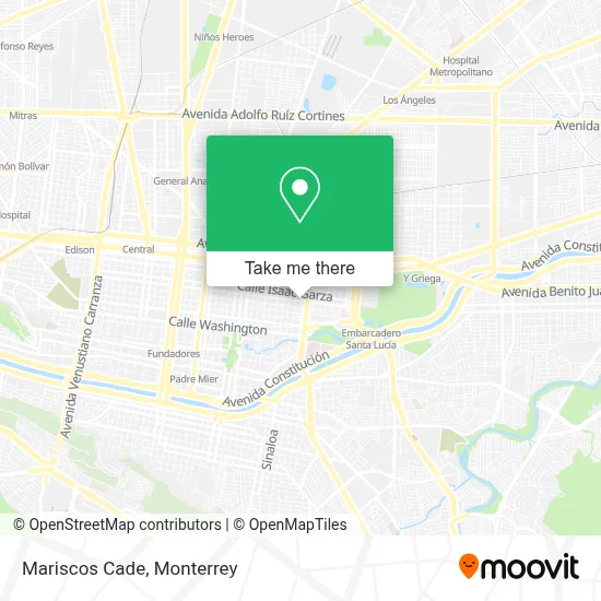 Mariscos Cade map