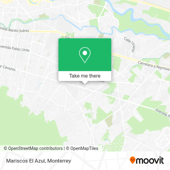 Mariscos El Azul map