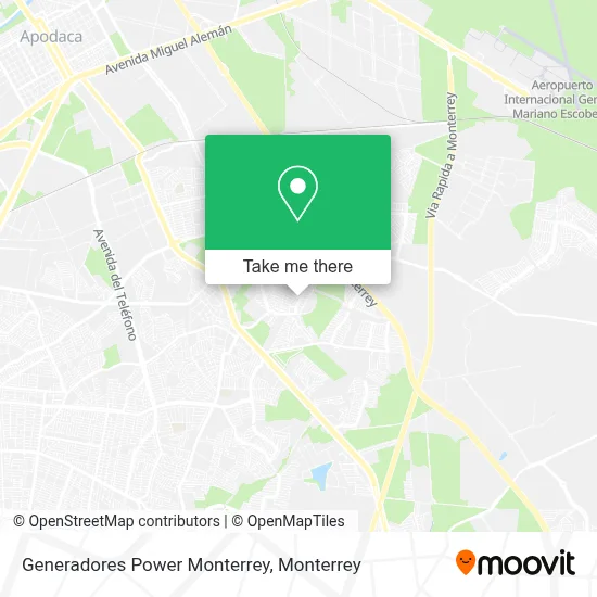 Generadores Power Monterrey map