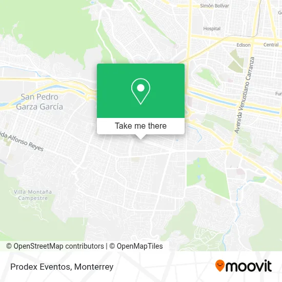 Prodex Eventos map