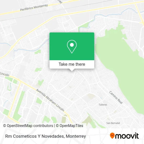 Rm Cosmeticos Y Novedades map