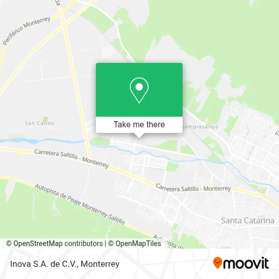 Inova S.A. de C.V. map
