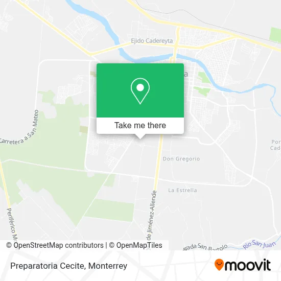 Preparatoria Cecite map