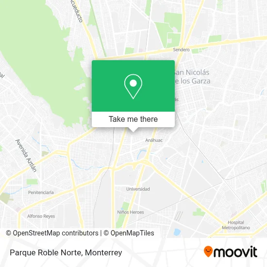 Parque Roble Norte map