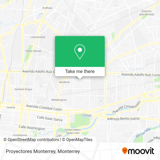 Proyectores Monterrey map