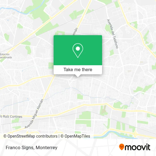 Franco Signs map