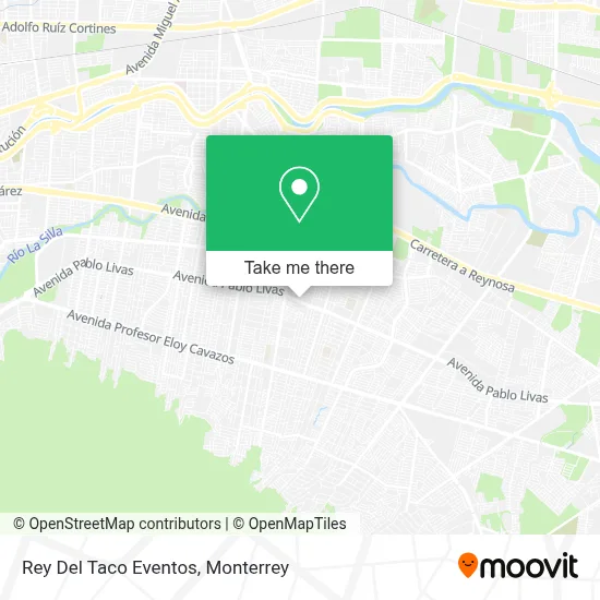 Rey Del Taco Eventos map