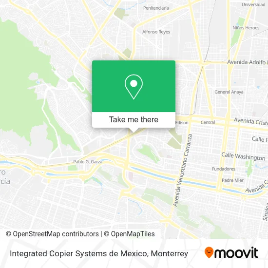 Integrated Copier Systems de Mexico map