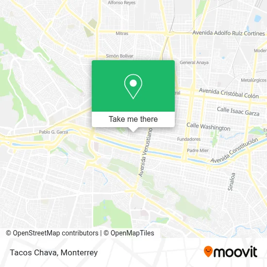 Tacos Chava map