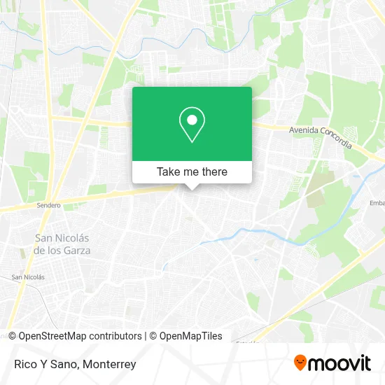 Rico Y Sano map