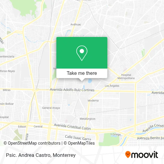 Psic. Andrea Castro map
