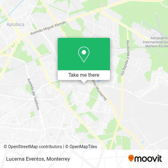 Lucerna Eventos map