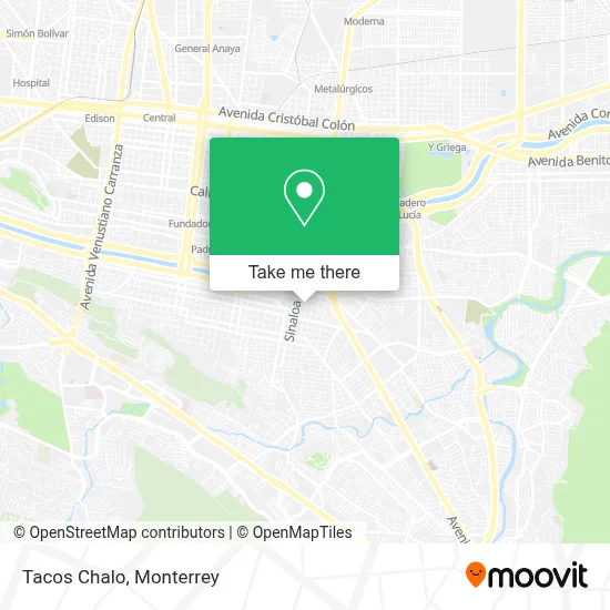 Tacos Chalo map