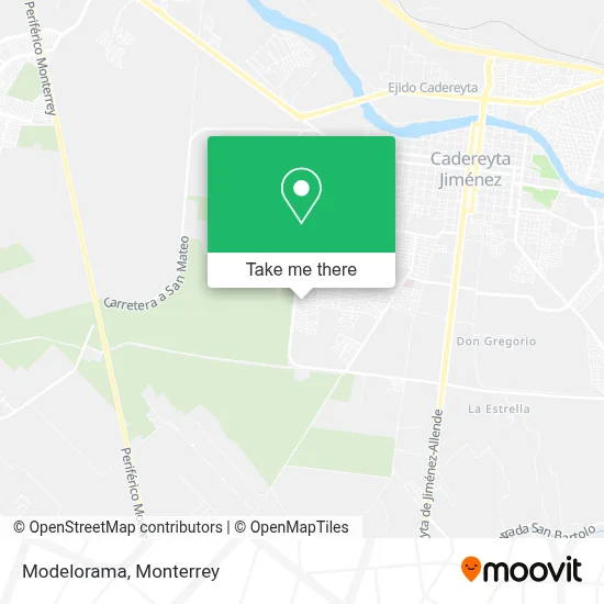 Modelorama map