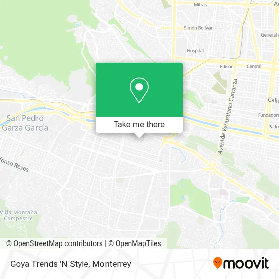 Goya Trends 'N Style map