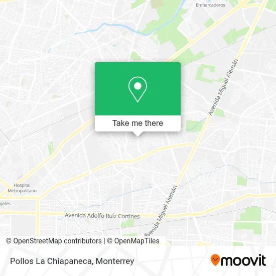 Pollos La Chiapaneca map