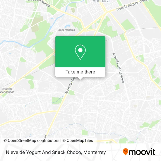 Nieve de Yogurt And Snack Choco map