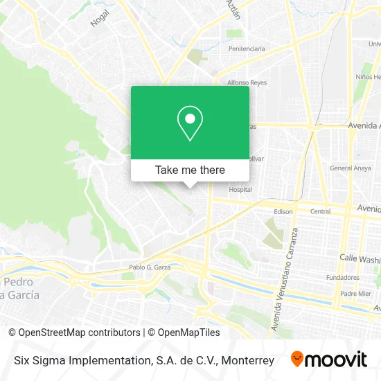 Six Sigma Implementation, S.A. de C.V. map