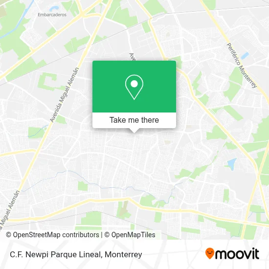 C.F. Newpi Parque Lineal map