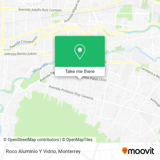 Roco Aluminio Y Vidrio map