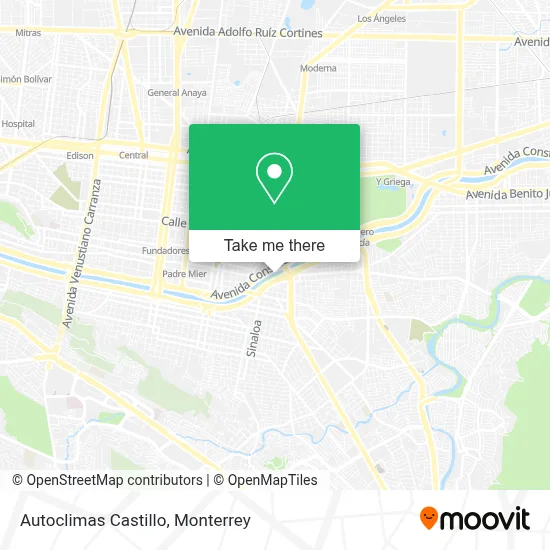 Autoclimas Castillo map