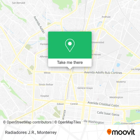 Radiadores J.R. map