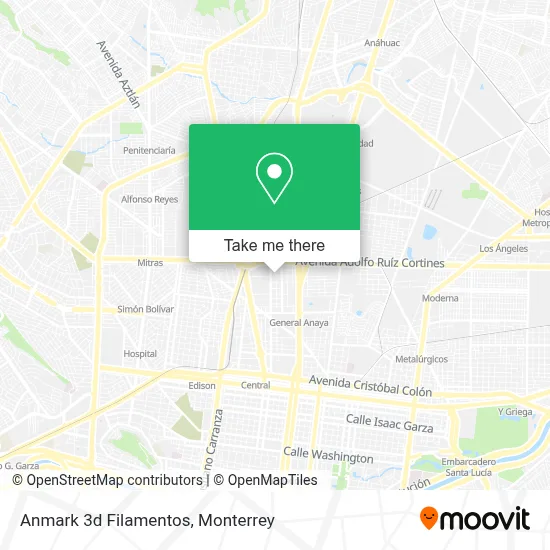 Anmark 3d Filamentos map