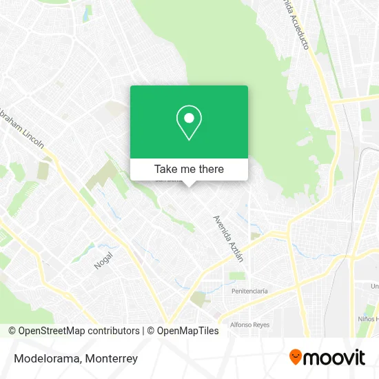 Modelorama map