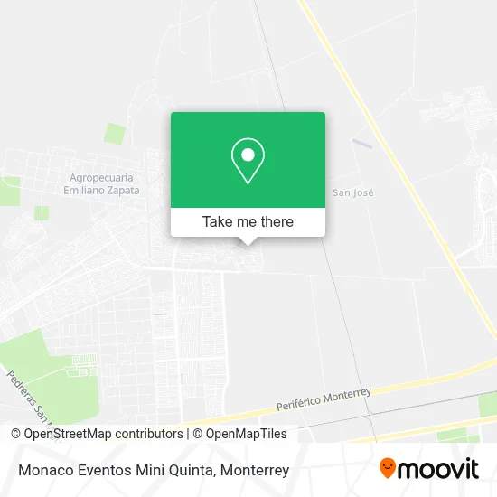 Monaco Eventos Mini Quinta map