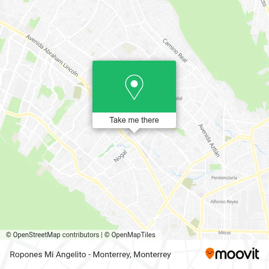 Ropones Mi Angelito - Monterrey map