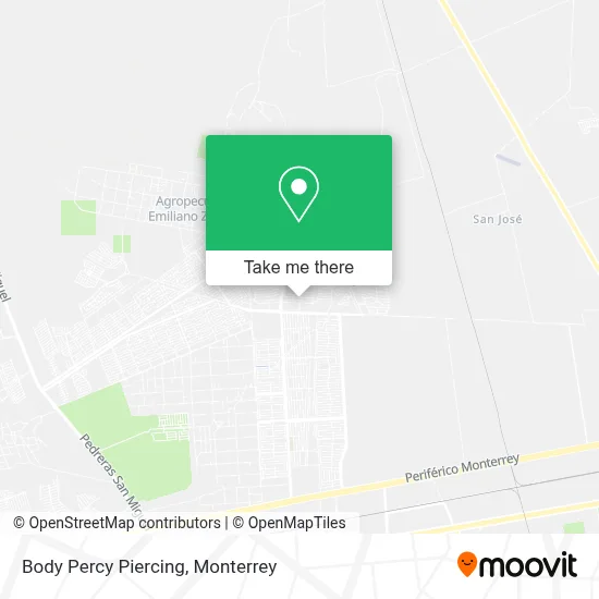 Body Percy Piercing map