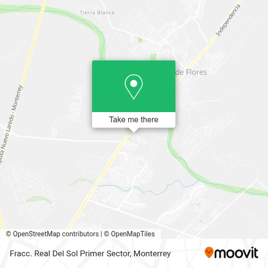 Fracc. Real Del Sol Primer Sector map
