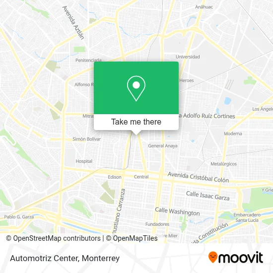 Automotriz Center map