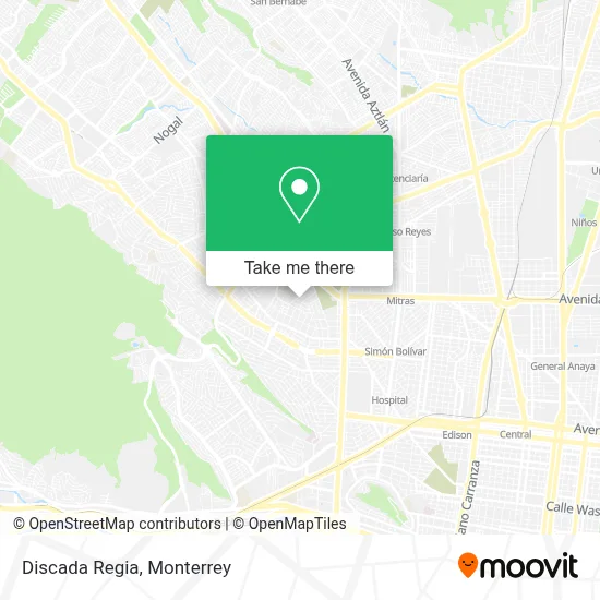 Discada Regia map