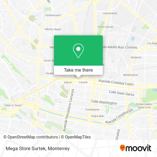 Mega Store Surtek map
