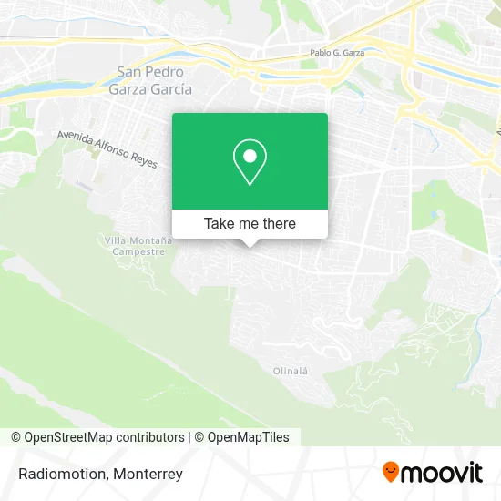 Radiomotion map