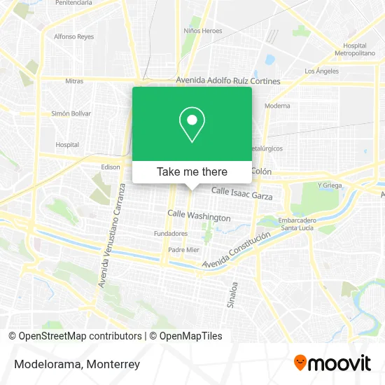 Modelorama map