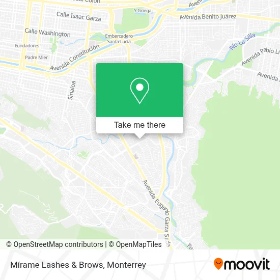Mírame Lashes & Brows map