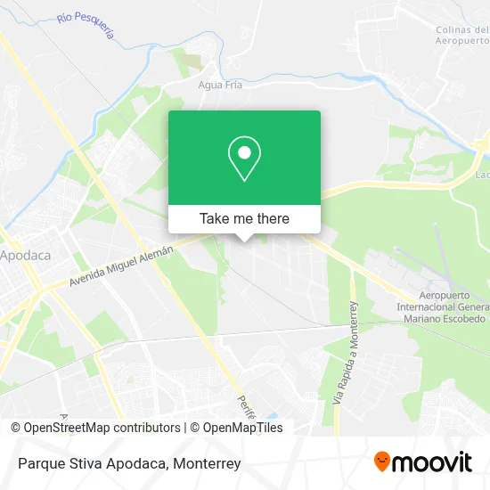Parque Stiva Apodaca map