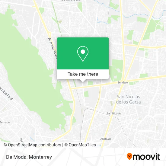 De Moda map