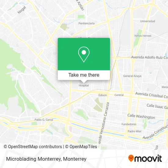 Microblading Monterrey map