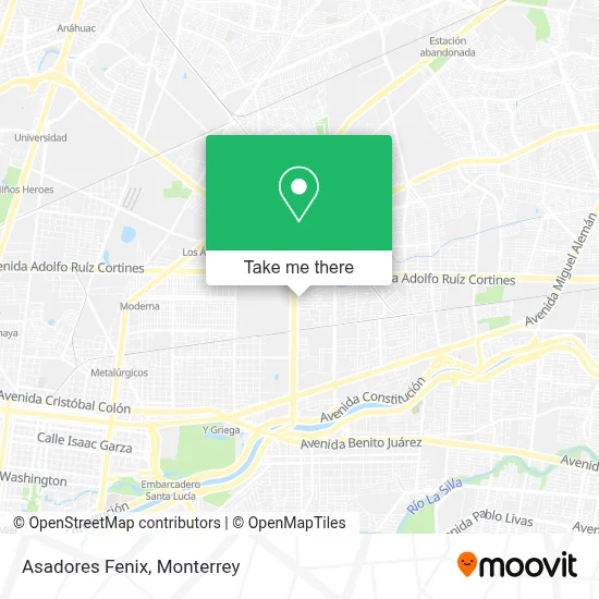 Asadores Fenix map