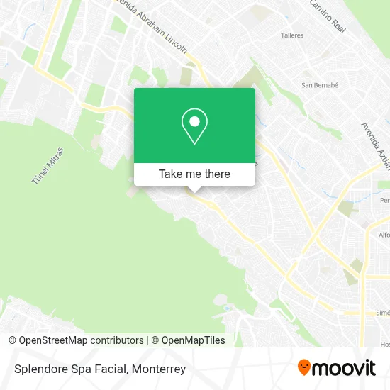 Splendore Spa Facial map
