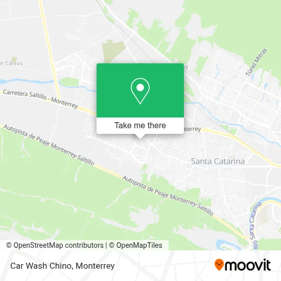 Car Wash Chino map